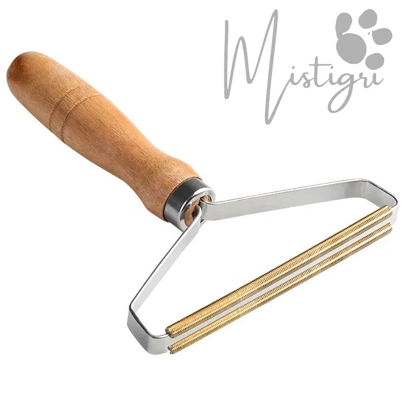 Brosse Enlève Poils en bois