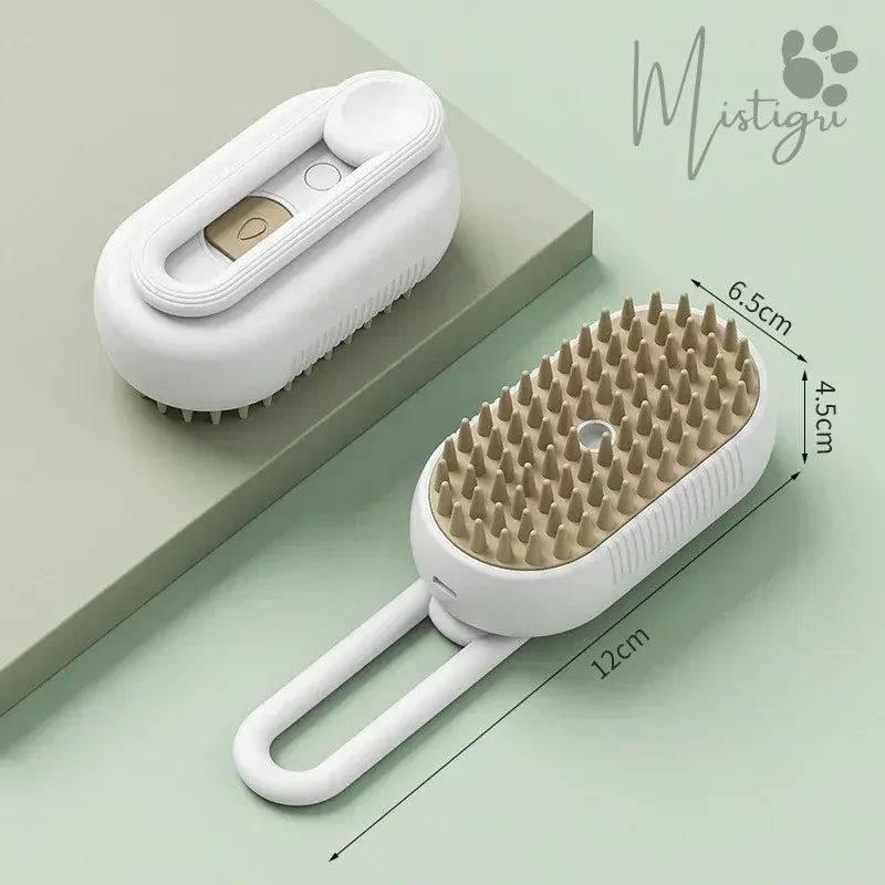 Brosse Vapeur pour Chat blanc dimensions