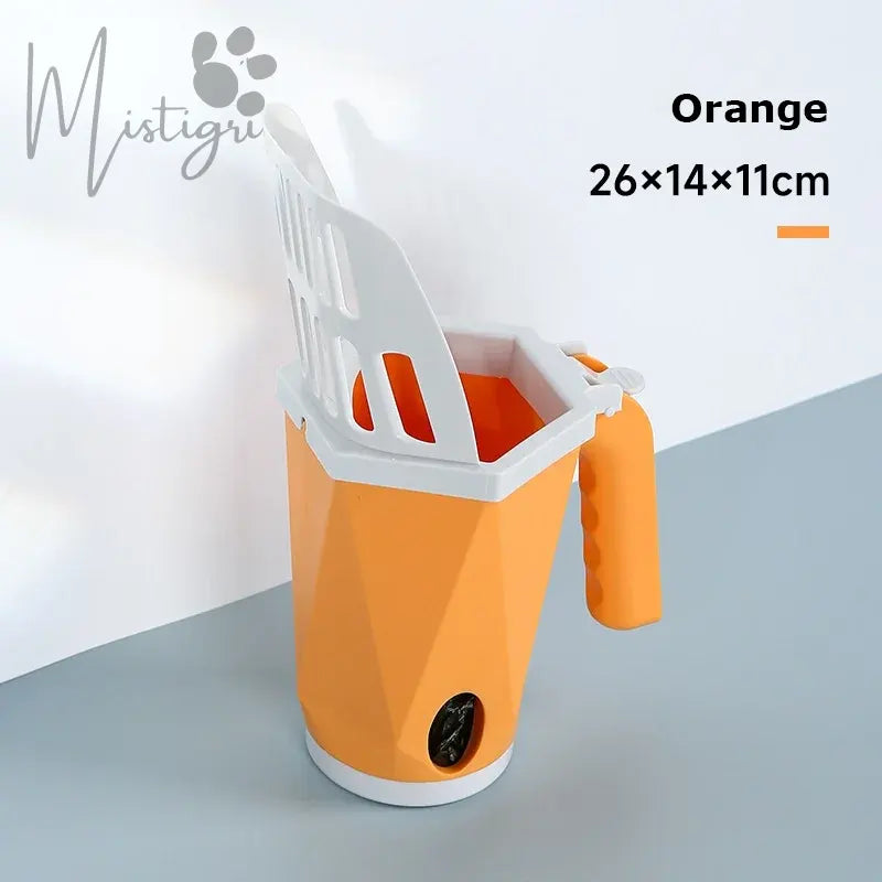 Pelle à Litière avec Réservoir orange