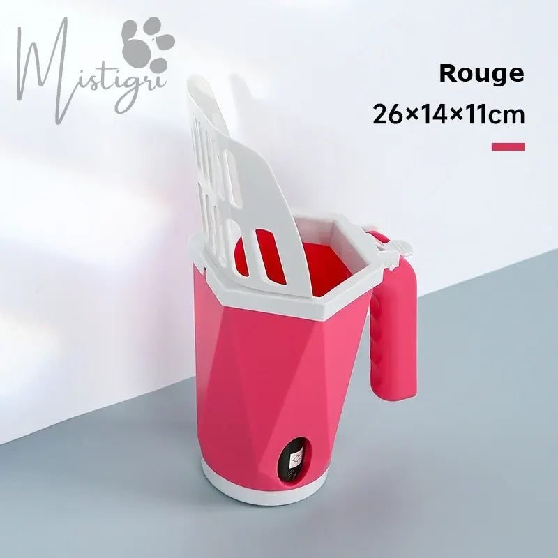 Pelle à Litière avec Réservoir rouge