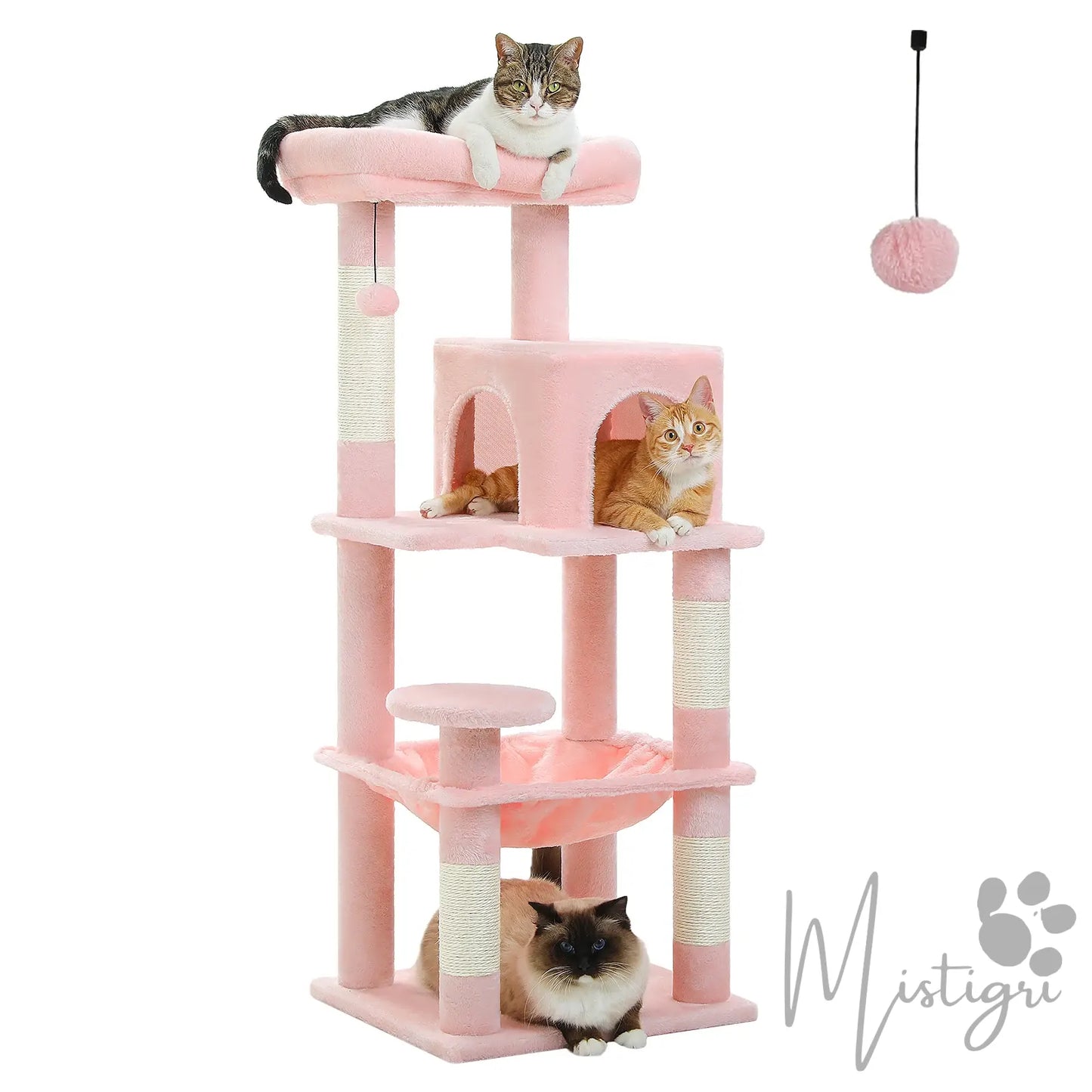 Petit arbre Ă chat rose