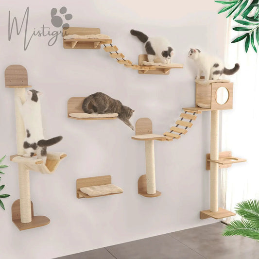 Arbre a chat mural