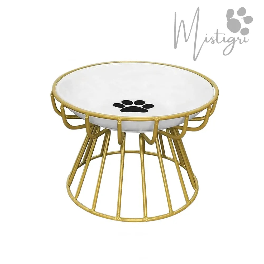 Assiette pour Chat doré