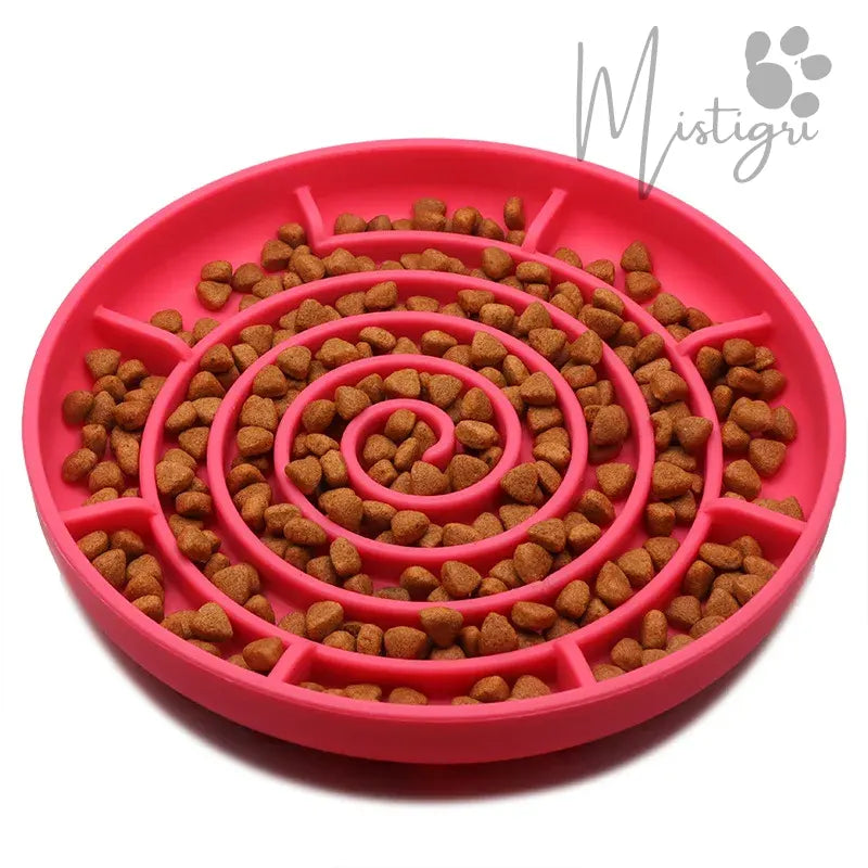 Gamelle Labyrinthe pour Chat rose