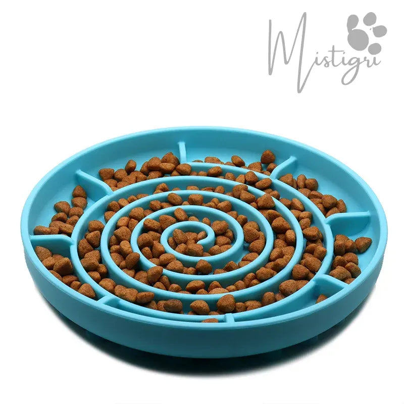 Gamelle Labyrinthe pour Chat turquoise