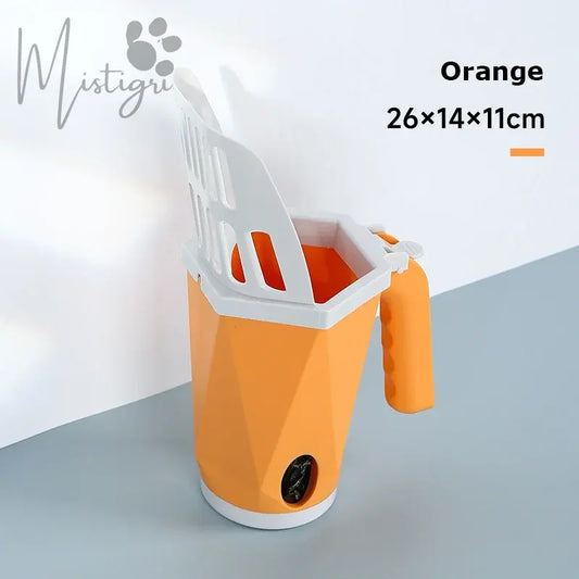 Pelle à Litière avec Réservoir orange