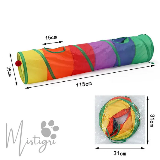 Tunnel pour Chat Intérieur en S